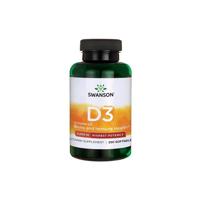 Vitamina D3 5000UI 250 cps, Swanson