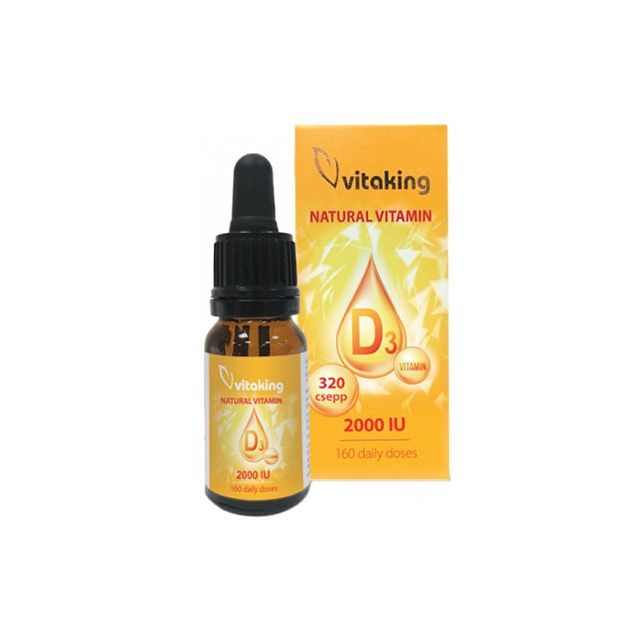 Picaturi de Vitamina D3 2000UI 10ml, Vitaking