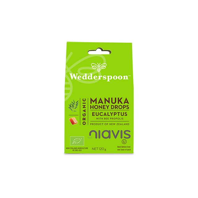 Bomboane (Dropsuri) cu Miere de Manuka, Eucalipt si Propolis 120g, Wedderspoon