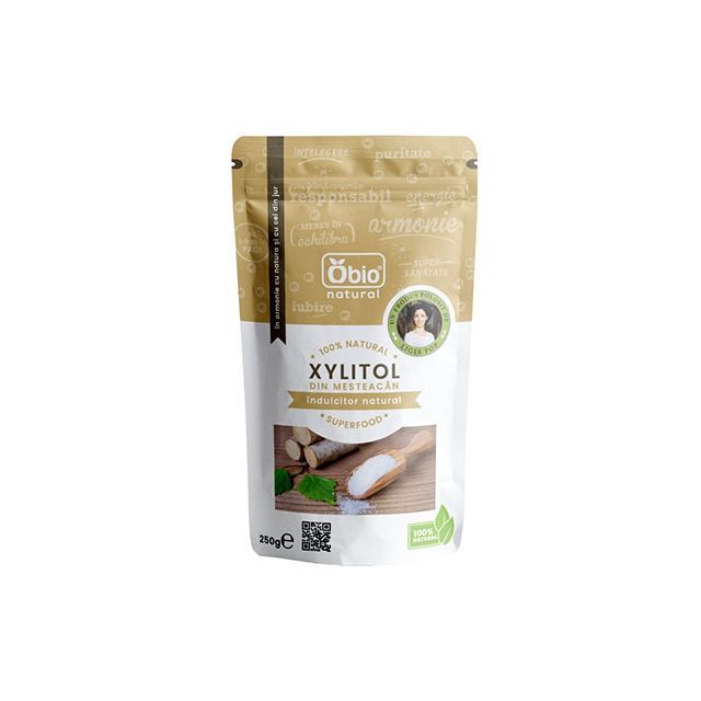 Xylitol finlandez (zahar de mesteacan) 250g, Obio