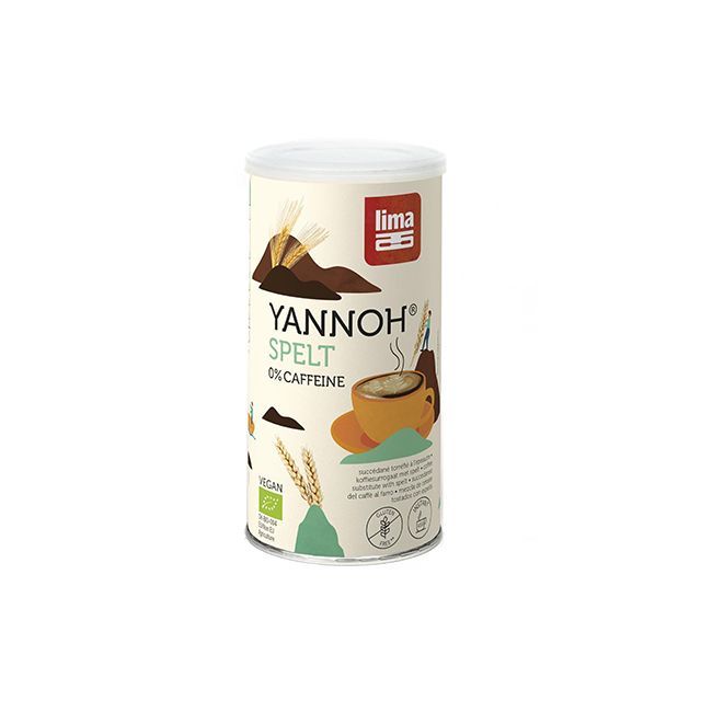 Cafea din cereale Yannoh Instant cu spelta bio 90g, Lima