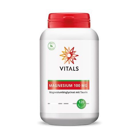 Magneziu bisglicinat cu taurina 100mg 120 tbl, Vitals
