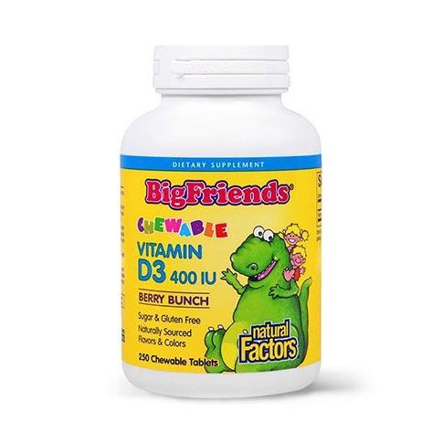 Vitamina D3 pentru copii 400UI 250 tbl, Natural Factors
