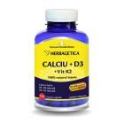 Calciu+D3 cu vit K2 120 cps, Herbagetica