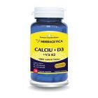 Calciu+D3 cu vit K2 30 cps, Herbagetica