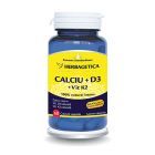 Calciu+D3 cu vit K2 60 cps, Herbagetica
