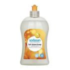 Detergent lichid ecologic si balsam pentru vase cu portocale 500ml, Sodasan