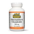 Glucosamine & Chondroitin Sulfate (Sulfat de Glucozamina si Condroitina) 900mg 120 cps, Natural Factors