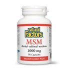 MSM 1000mg, 90 cps, Natural Factors
