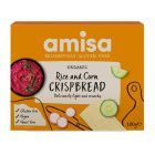 Crispbread (painici) din orez si porumb fara gluten bio 120g, Amisa