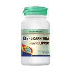 Q 10 + L-Carnitina Acid Alfa Lipoic 30 cps, Cosmo Pharm