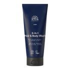 Gel de dus 2 in 1 par si corp pentru barbati 200ml, Urtekram