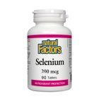 Selenium (Seleniu forte) 200mcg 90 tbl, Natural Factors