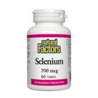 Selenium (Seleniu forte) 200mcg 90 tbl, Natural Factors