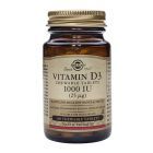 Vitamin D3 1000UI 100 tablete masticabile, Solgar