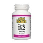 Vitamina B2 - Riboflavina 100mg 90 tbl, Natural Factors