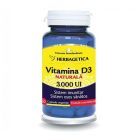 Vitamina D3 Naturala 3000UI 60 cps, Herbagetica